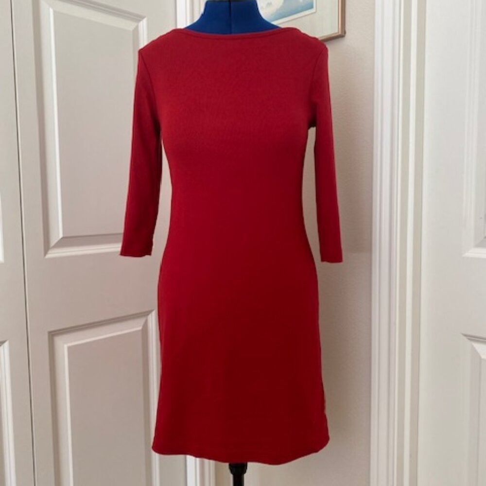 Ralph by Ralph Lauren Red Cotton Jersey Dress -  Size M